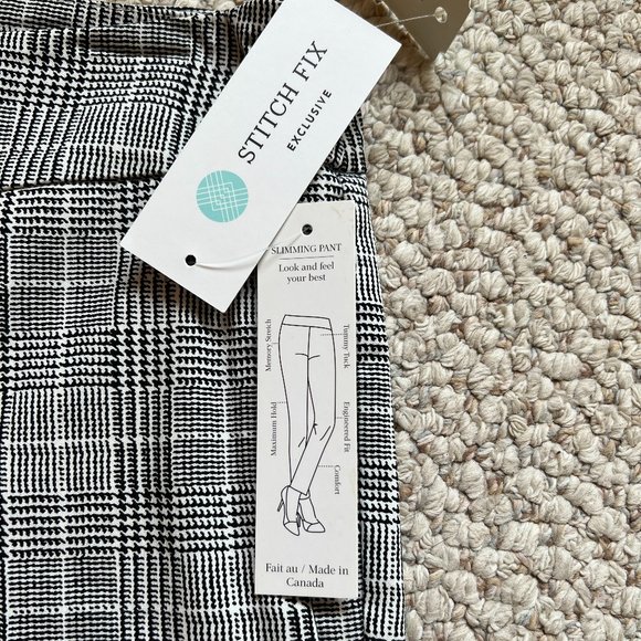 MARGARET M - Plaid Printed Straight Leg Pant - NEW with Tags - Picture 6 of 9